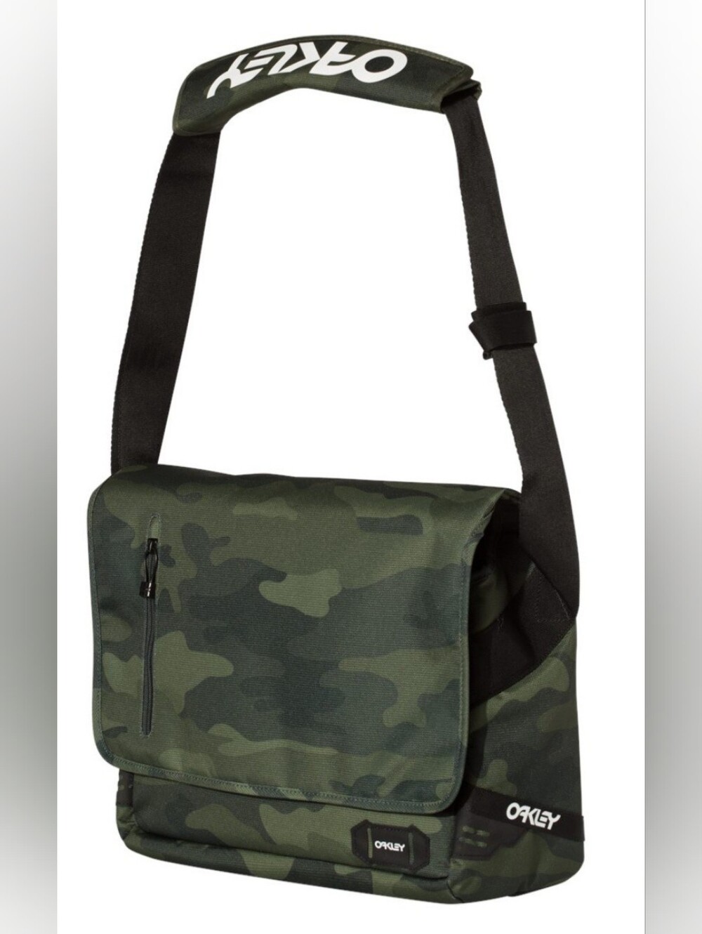 Oakley 15L Street Messenger In Core Camo Bag with Black Strap